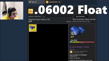 He unboxed the lowest float gloves...