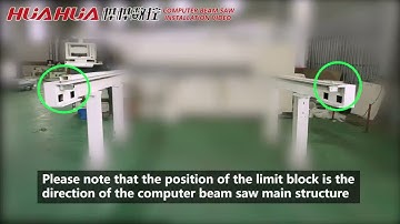 Automatic Sliding Table Panel Saw Cut Wood Saw - Installation Tutorial 02