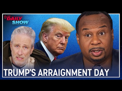 Jon Stewart Stops By for Trump&#39;s Arraignment Day | The Daily Show