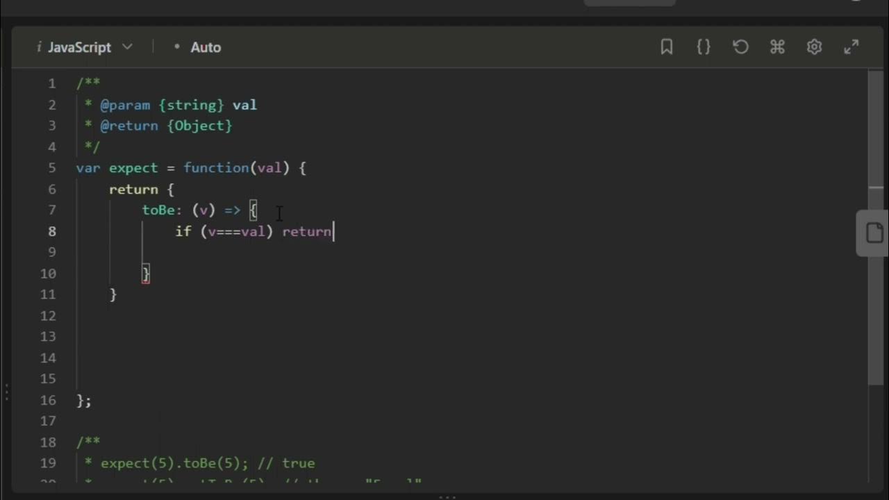 To Be Or Not To Be javascript || DAY 3 LEETCODE 2704 ...