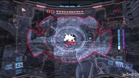 Metroid Prime 2 Echoes-Vs Dark Trooper & Dark Commando in Phazon Ground