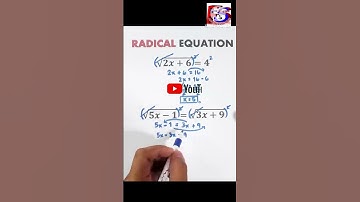 #RadicalEquations #maths #equations #mathstricks #shorts #shortsfeed #shortvideo  #viralvideo #fast