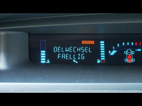 Renault Scenic II reset service light, oil change reminder