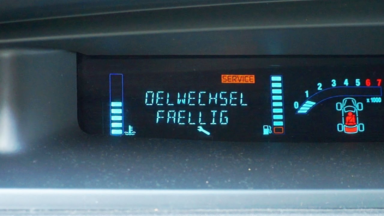 Renault Scenic Ii Reset Service Light, Oil Change Reminder - Youtube