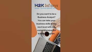 Transform Bussiness Skills with BA Training | H2kInfosys Call: +1 770-777-1269