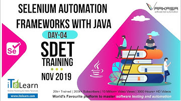 Selenium Automation Frameworks with Java Day 04   SDET Training Nov 2019