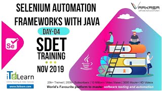 Selenium Automation Frameworks with Java Day 04   SDET Training Nov 2019