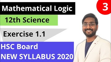 Mathematical logic | HSC Board Maths | Disjunction and negation |  Vision Academy | Mayur Sir