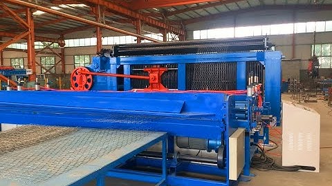 Automatic gabion mesh box machine production line