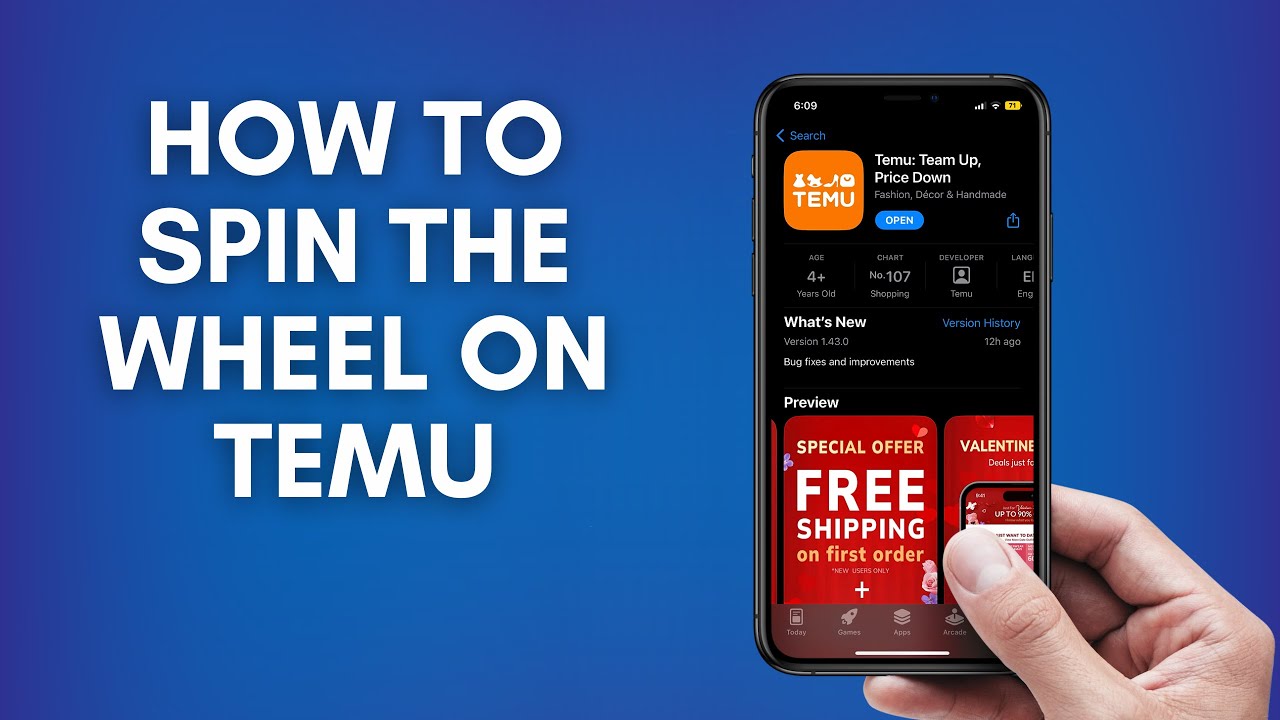 how-to-spin-the-wheel-on-temu-2025-youtube