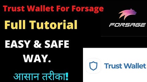 How to Create account in trust wallet for Forsage BUSD or trading.
