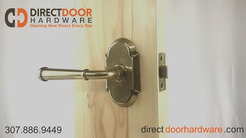 Emtek Merrimack Lever with Style 8 Rosette in French Antique