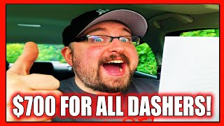 DOORDASH IS PAYING DASHERS $700!!! I DIDN'T BELIEVE IT AT FIRST BUT IT'S 100% CONFIRMED REAL!