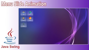 Java Swing UI Design - Menu Slide With Animation