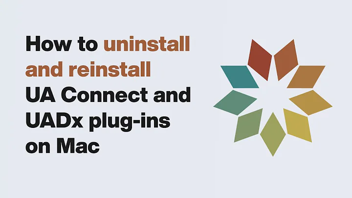 UA Support: How to Uninstall & Reinstall UA Connect and UAD Native Plug-Ins on macOS