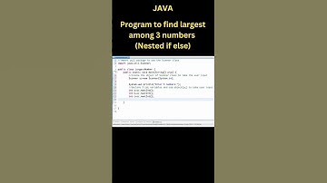 Java Program to find largest among 3 numbers #shorts