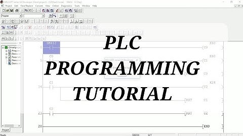 PLC Ladder Programming Tutorial using Mitsubishi GX Developer Simulator #plc #plcprogramming