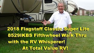 2018 Flagstaff Classic Super Lite 8529IKBS Fifthwheel Walk Thru with the RV Whisperer!