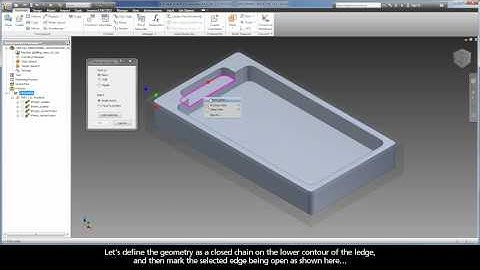 InventorCAM iMachining - GS Exercise #1 - Define the Remaining Machining Operations