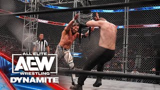 It was a shocking conclusion in the steel cage match between Omega \& Moxley | AEW Dynamite 5\/10\/23