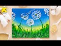 Как нарисовать ОДУВАНЧИКИ/ Летний рисунок/ Урок рисования для детей / Рисуем дома