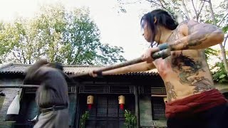 Kung Fu Movie: Young man challenges old man, but he's a master, counter-killing him with one move.