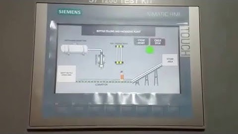 Bottle Filling  Simulation  Demo in Siemens S7 1200 PLC with HMI
