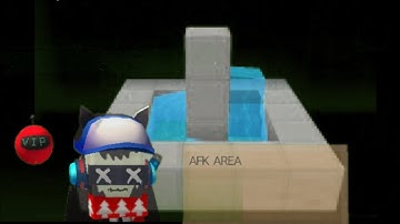How to make AFK area in sky block (Block man go)