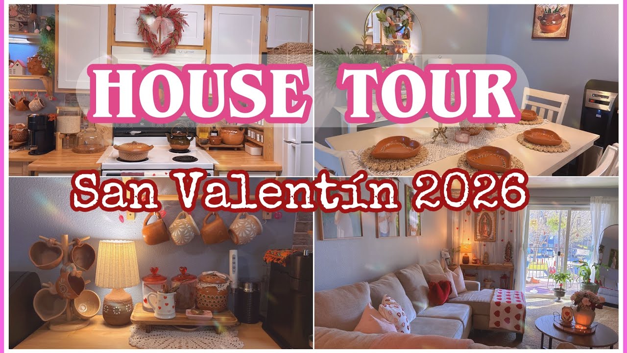 🩷HOUSE TOUR SAN VALENTÍN 2026🩷 #housetour #valentinesdecor #sanvalentin 