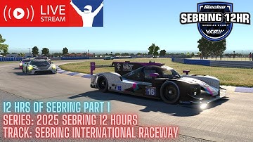 Vertical - 12 Hours of Sebring Race Part 1! iRacing Sebring 12 Hour Special Event!