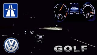 Topsnelheid rijden op de Duitse Autobahn - Vmax in de Golf 7 TDI