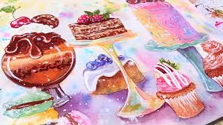Let&#39;s Paint Watercolor Desserts!