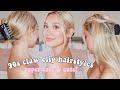 EASY CLAW CLIP HAIRSTYLES | 90s &amp; french twist