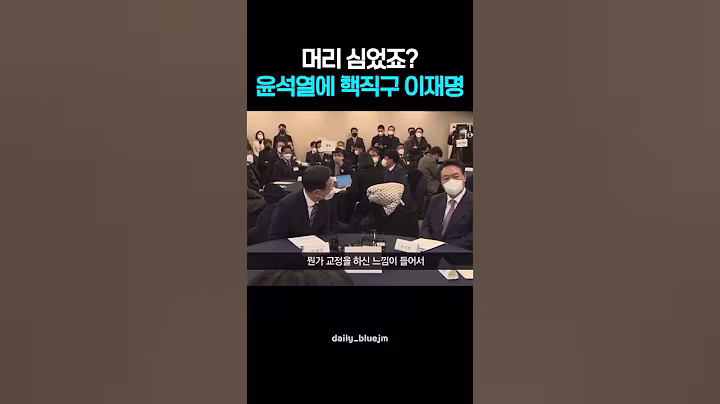 머리 심으셨어요? 궁금한 건 못 참는 이재명 윤석열에 핵직구 이재명 #이재명 #윤석열