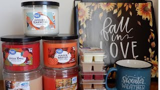 WALMART FALL CANDLE HAUL B BW DUPES
