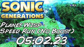 Sonic Generations Planet Wisp Speed Run (No Boost)