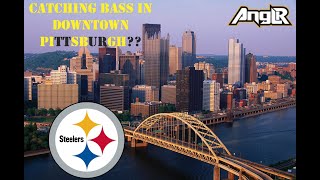 Catching a bass in DOWNTOWN PITTSBURGH!?!?