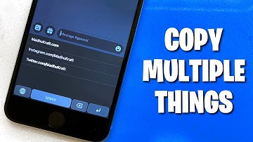 How To Copy Multiple Strings Of Text On iOS