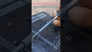 Insert New Capacitor In Motherboard shorts  motherboardrepair chiplevelrepairing capacitor