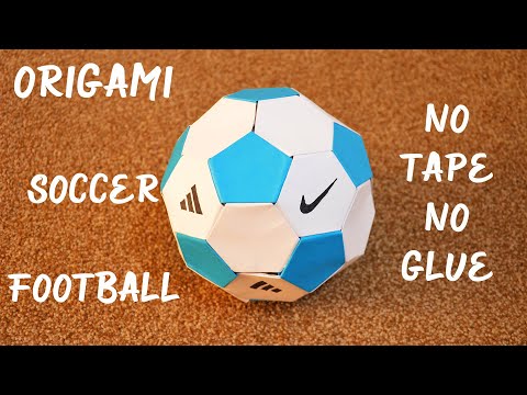 Origami Soccer Ball Paper Kick-able Football | No Tape | No Glue | Awesome Playable Paper Ball