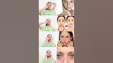 Face yoga for dark circles and eye brightening #faceyoga
