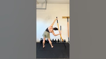 Core Work Disguised as Spine Mobility - lateral flexion: Reverse Bow and Arrow with #stickmobility