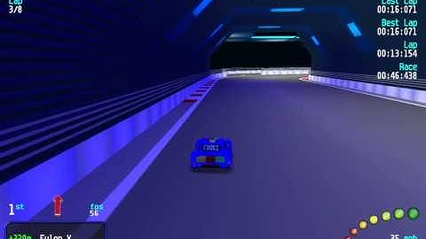 Re-Volt Custom Track LS Kart Space II by Lo Scassatore, 8 Lap Race
