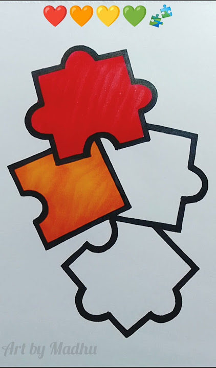 ❤️🧡💛💚🧩 Satisfying Art #youtubeshorts #art #colors #viral #trending #shorts #short #artist