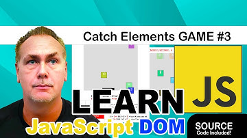 Learn JavaScript DOM element update create a Game  Element Catcher Part 3 Final Game