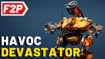 Fenrir Devastator Havoc - War Robots Free to Play Hangar (No Commentary) WR F2P