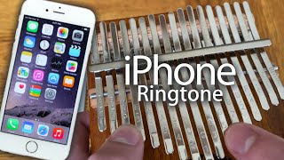 iPhone ringtone but its played on a kalimba