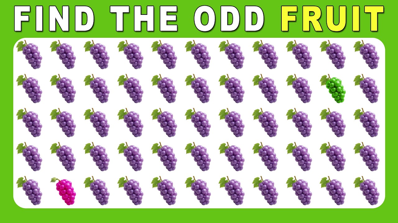 Find the ODD One Out - Fruit Edition 🍎🥑🍉 Easy, Medium, Hard - 30 Ultimate Levels| Quizz Forge