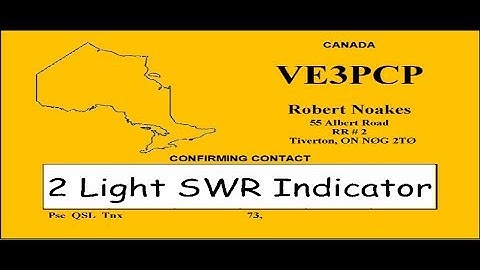 2 light SWR indicator - VE3PCP