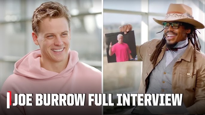 Cam Newton's FULL SIT DOWN with Joe Burrow: Fashion, Similarities & MORE |  NFL Countdown - YouTube